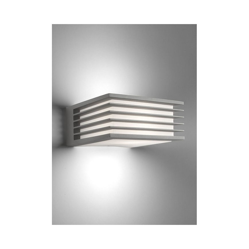 Philips - Kinkiet zewnętrzny SHADES 1xE27/15W/230V IP44 szary