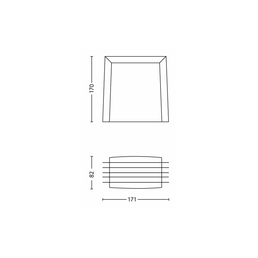 Philips - Kinkiet zewnętrzny SHADES 1xE27/15W/230V IP44 szary
