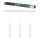 Philips - Lampa wisząca na linkach do systemu szynowego EASYLINK 3xGU10/7W/230V 1m biały