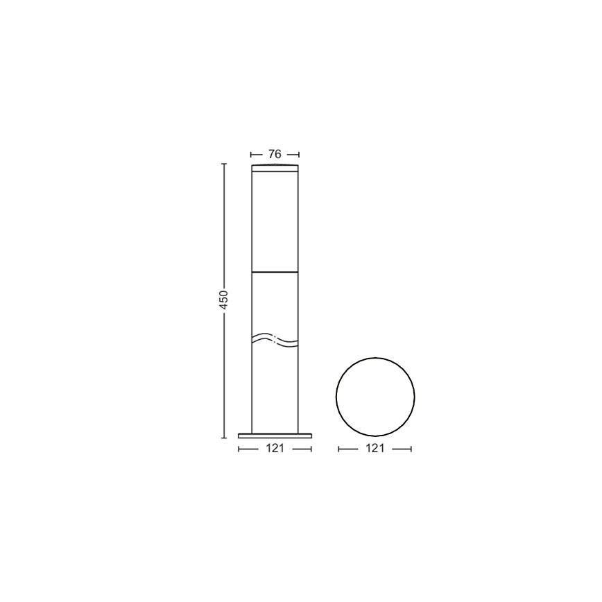 Philips - Lampa zewnętrzna 1xE27/20W/230V 45 cm IP44