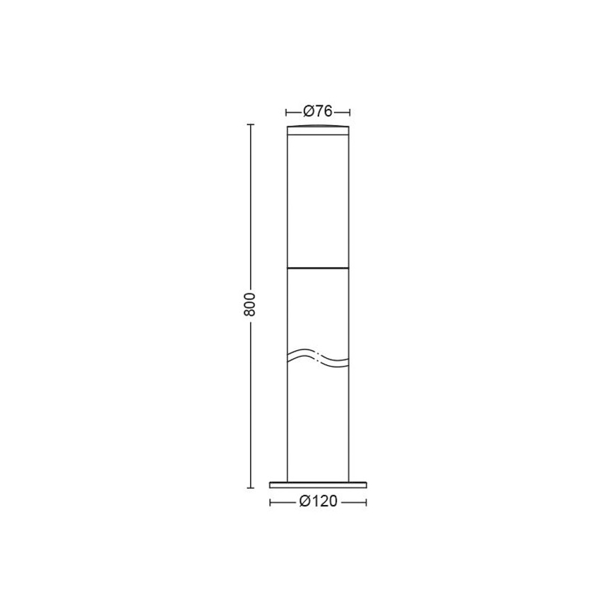 Philips - Lampa zewnętrzna 1xE27/20W/230V 80 cm IP44