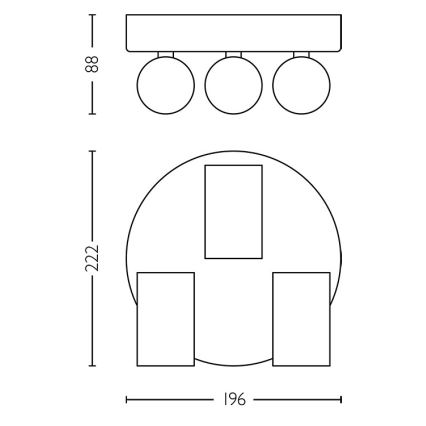 Philips - Łazienkowe oświetlenie punktowe IDRIS 3xGU10/5W/230V IP44 czarne/złote