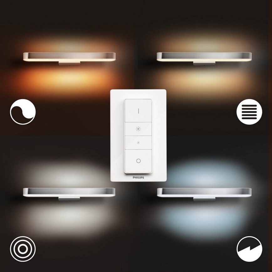 Philips - LED regulowane oświetlenie łazienkowe do lustra ADORE LED/33,5W/230V IP44 + pilot zdalnego sterowania