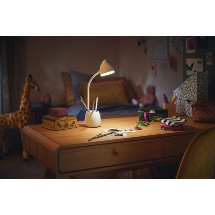 Philips - LED Ściemnialna dotykowa lampa stołowa HAT LED/4,5W/5V 3000/4000/5700K CRI 90