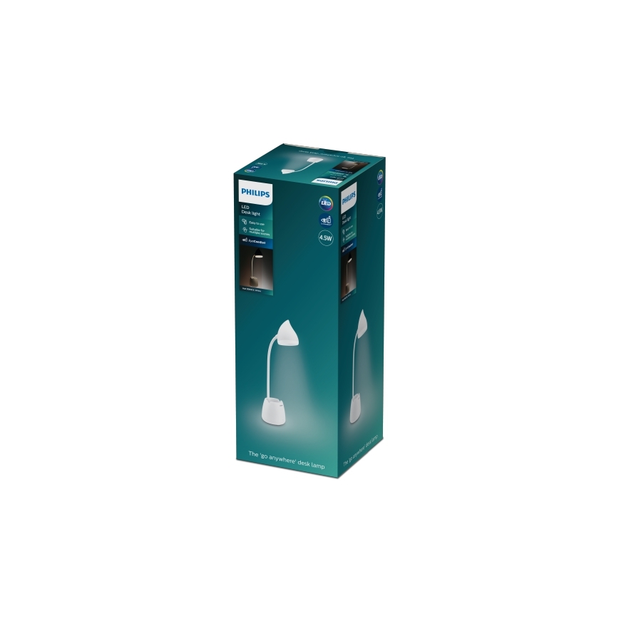 Philips - LED Ściemnialna dotykowa lampa stołowa HAT LED/4,5W/5V 3000/4000/5700K CRI 90