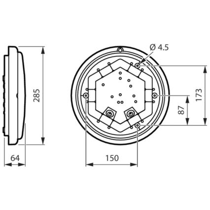 Philips - LED Kinkiet łazienkowy LEDINAIRE LED/11W/230V 3000K IP65