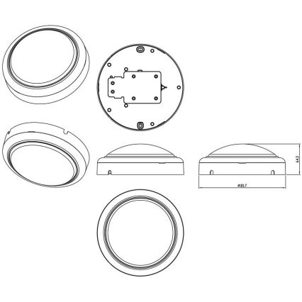 Philips - LED Kinkiet PROJECTLINE LED/15W/230V IP65