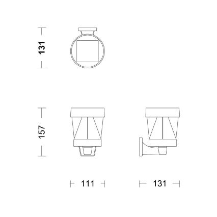 Philips - LED Kinkiet solarny AVERY LED/1,8W/3,7V 2700K IP44