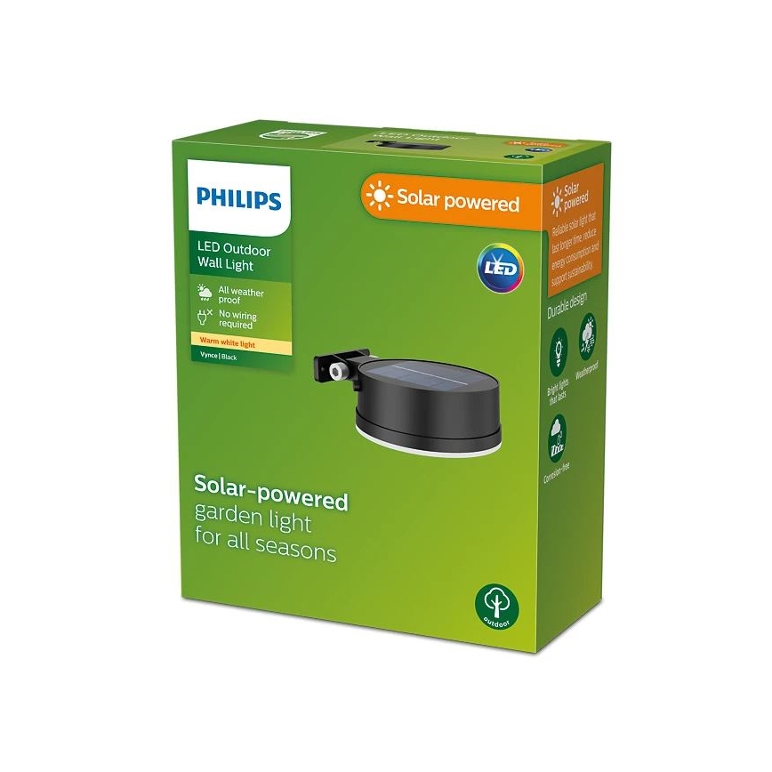 Philips - LED Kinkiet solarny VYNCE LED/1,5W/3,7V 1500 mAh IP44