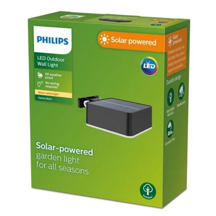 Philips - LED Kinkiet solarny VYNCE LED/1,5W/3,7V 1500 mAh IP44