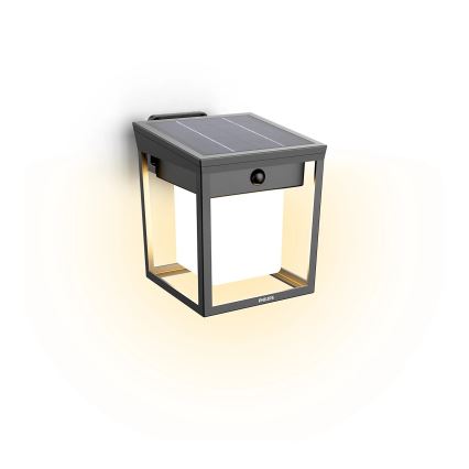 Philips - LED Kinkiet solarny z czujnikiem BLAISE LED/1,5W/3,7V 3000K IP44