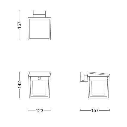 Philips - LED Kinkiet solarny z czujnikiem BLAISE LED/1,5W/3,7V 3000K IP44