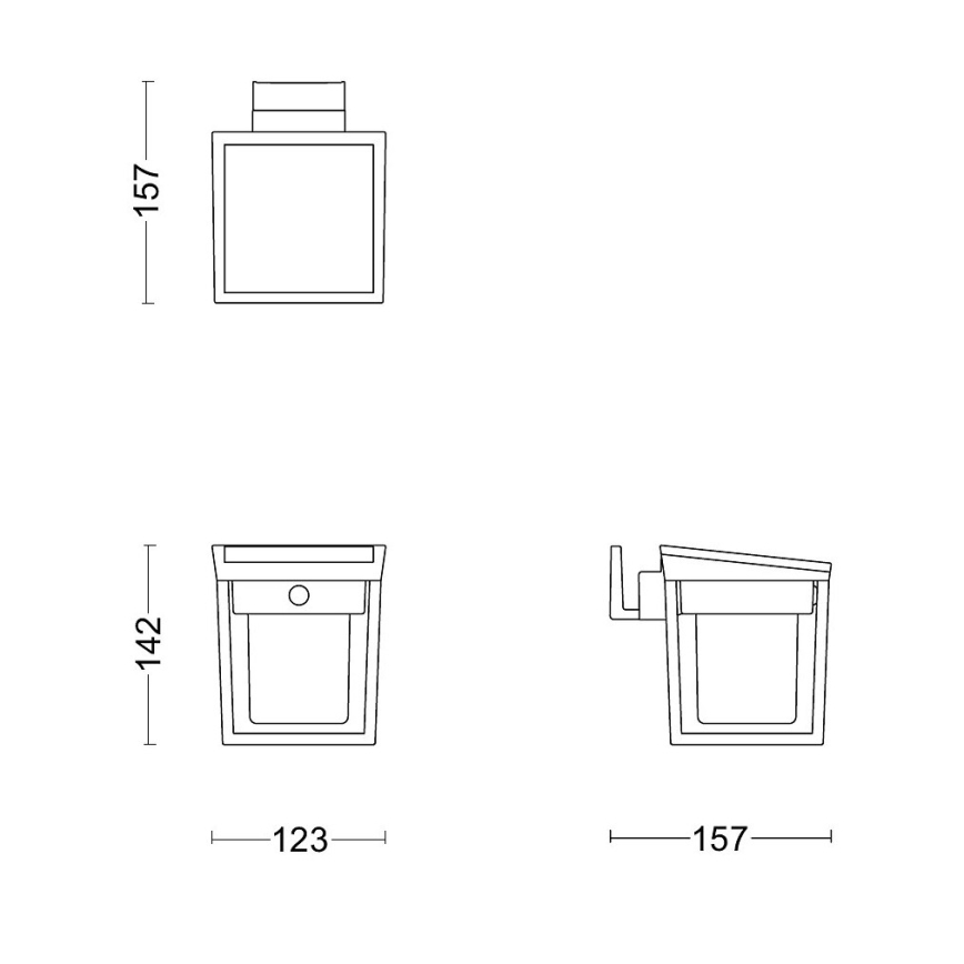 Philips - LED Kinkiet solarny z czujnikiem BLAISE LED/1,5W/3,7V 3000K IP44
