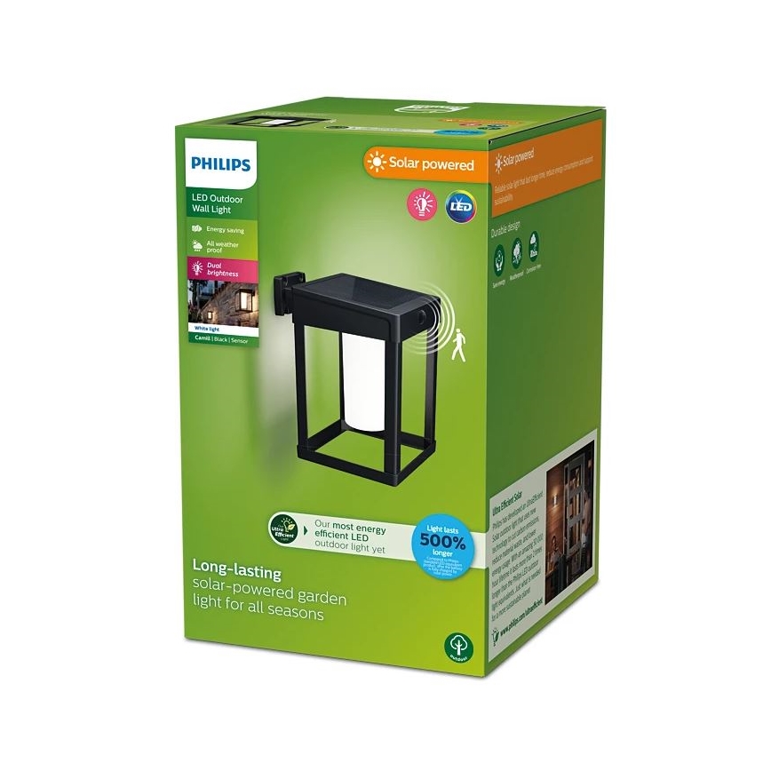 Philips - LED Kinkiet solarny z czujnikiem CAMILL LED/1,4W/3,7V IP44