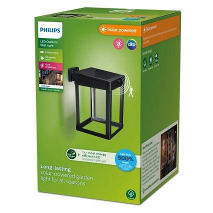 Philips - LED Kinkiet solarny z czujnikiem CAMILL LED/1,4W/3,7V IP44