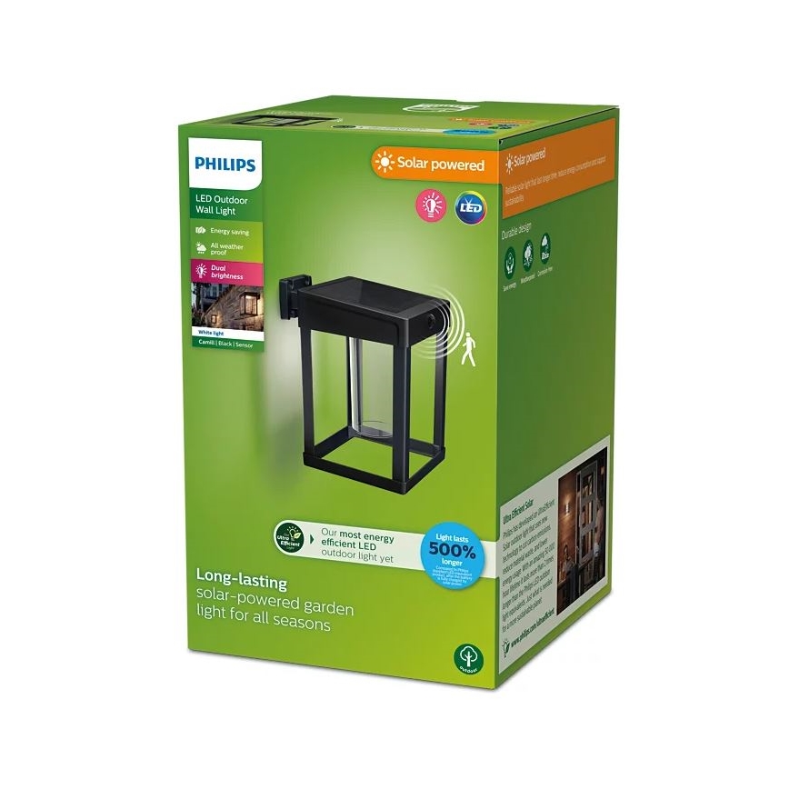 Philips - LED Kinkiet solarny z czujnikiem CAMILL LED/1,4W/3,7V IP44