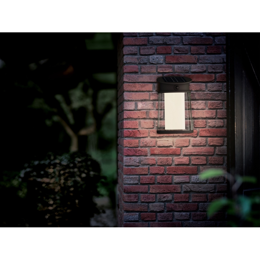 Philips - LED Kinkiet solarny z czujnikiem JUDA LED/3,2W/3,7V 4000K IP44