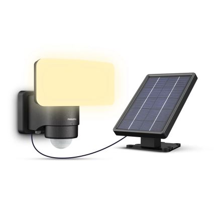 Philips - LED Kinkiet solarny z czujnikiem TYLUS LED/6W/3,7V 3000K IP44