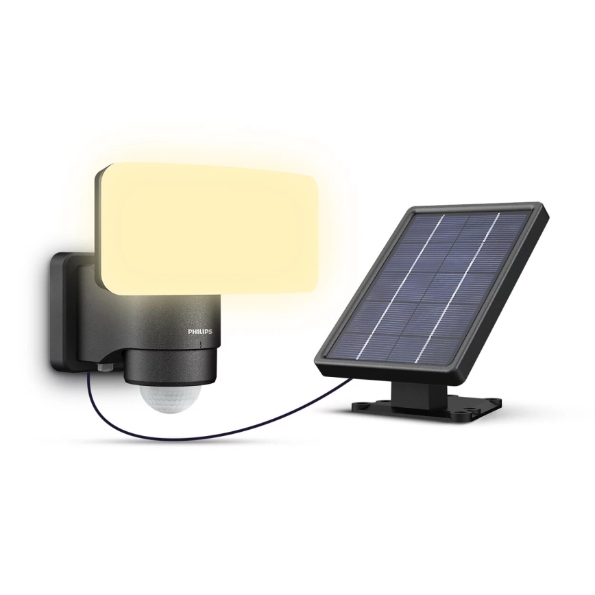 Philips - LED Kinkiet solarny z czujnikiem TYLUS LED/6W/3,7V 3000K IP44