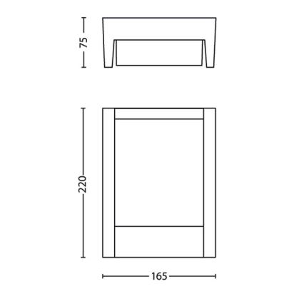 Philips - LED Kinkiet zewnętrzny LED/3,8W/230V 3000K IP44