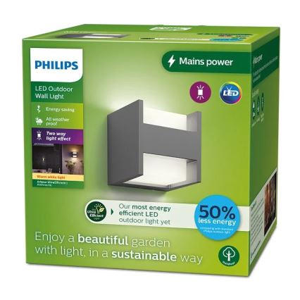Philips - LED Kinkiet zewnętrzny ARBOUR LED/3,8W/230V 2700K IP44