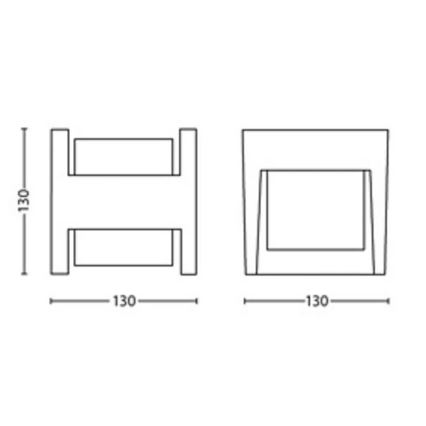 Philips - LED Kinkiet zewnętrzny ARBOUR LED/3,8W/230V 2700K IP44