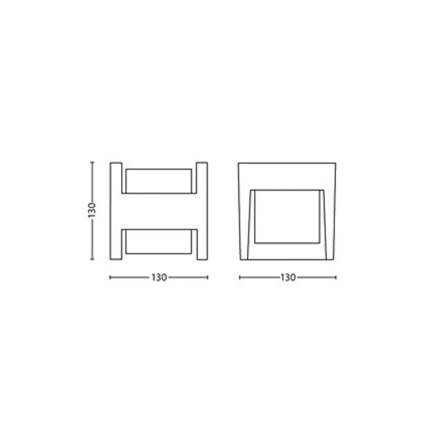 Philips - LED Kinkiet zewnętrzny ARBOUR LED/3,8W/230V 2700K IP44