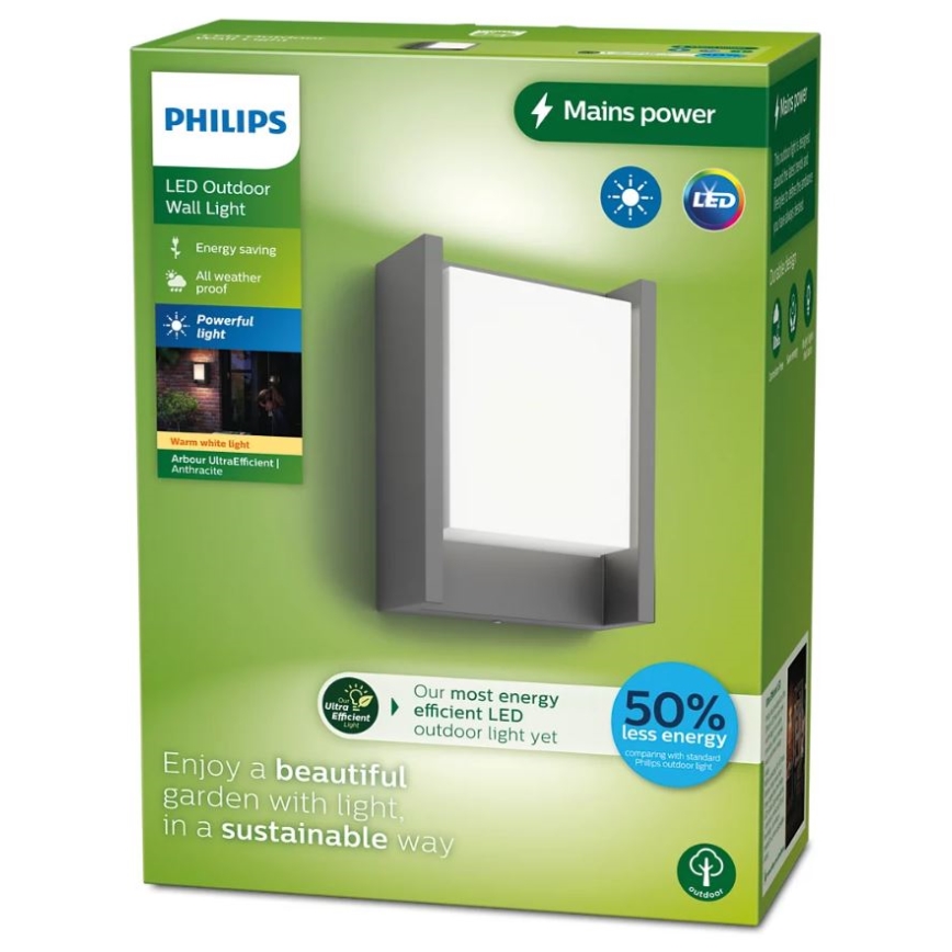 Philips - LED Kinkiet zewnętrzny ARBOUR LED/3,8W/230V 2700K IP44