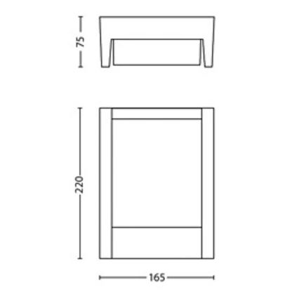 Philips - LED Kinkiet zewnętrzny ARBOUR LED/3,8W/230V 2700K IP44