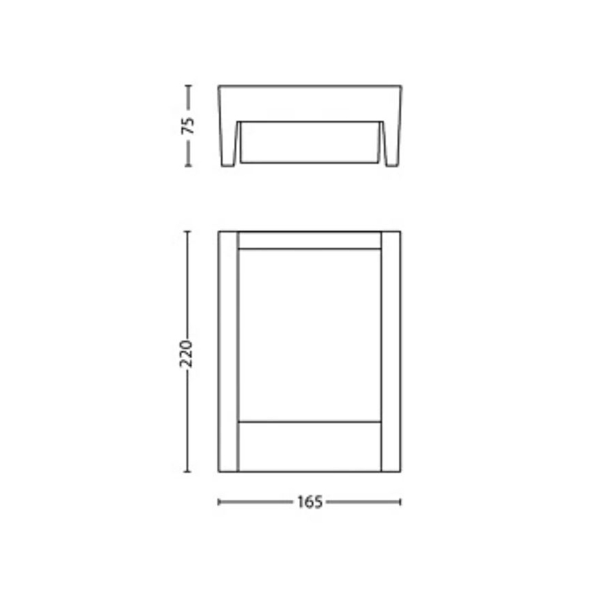 Philips - LED Kinkiet zewnętrzny ARBOUR LED/3,8W/230V 2700K IP44