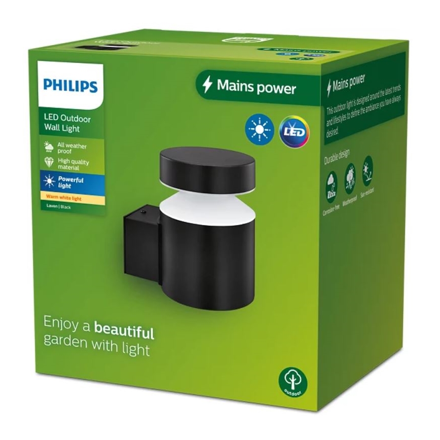 Philips - LED Kinkiet zewnętrzny LAVEN LED/6W/230V 2700K IP44