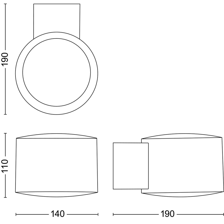 Philips - LED Kinkiet zewnętrzny OTIS LED/4,3W/230V 2700K IP44
