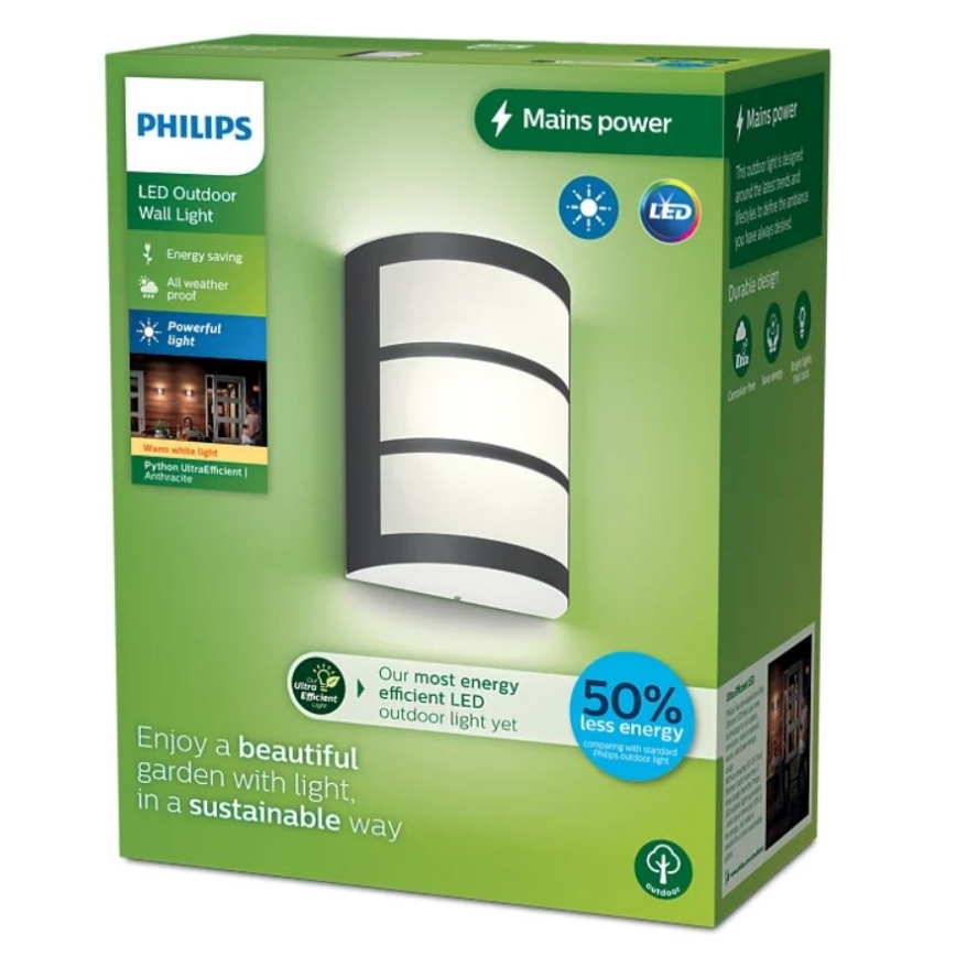 Philips - LED Kinkiet zewnętrzny PYTHON LED/3,8W/230V IP44