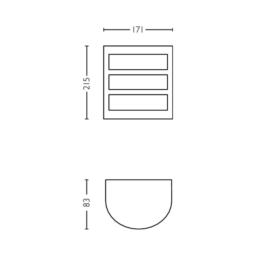 Philips - LED Kinkiet zewnętrzny LED/6W/230V 4000K IP44