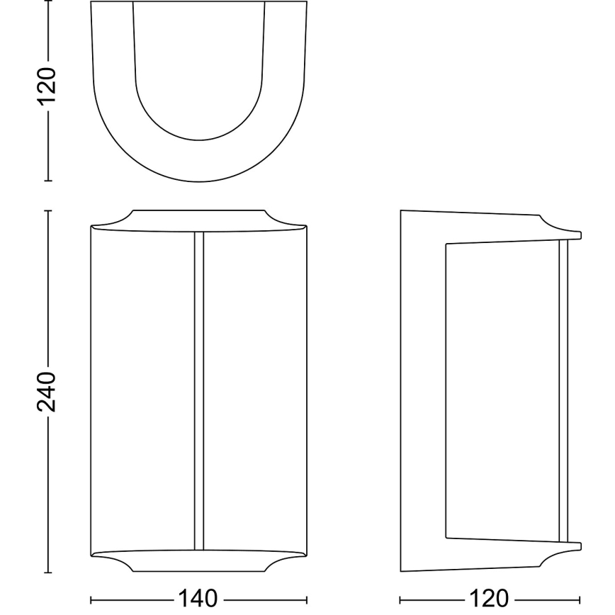 Philips - LED Kinkiet zewnętrzny REESE LED/4,3W/230V 2700K IP44