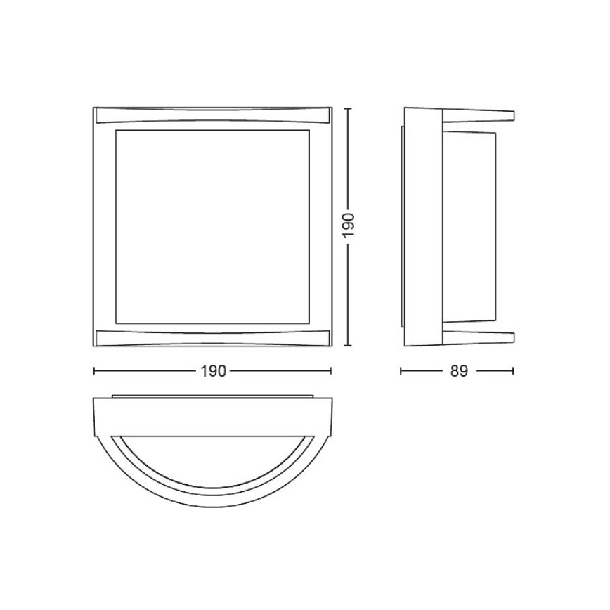 Philips - LED Kinkiet zewnętrzny SAMONDRA LED/3,8W/230V IP44