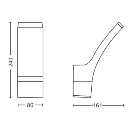 Philips - LED Kinkiet zewnętrzny LED/12W/230V 4000K IP44