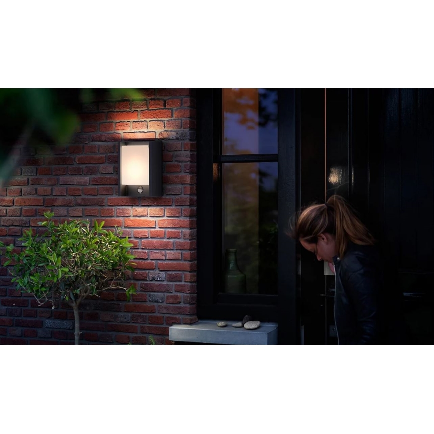 Philips - LED Kinkiet zewnętrzny z czujnikiem ARBOUR LED/3,8W/230V 2700K IP44
