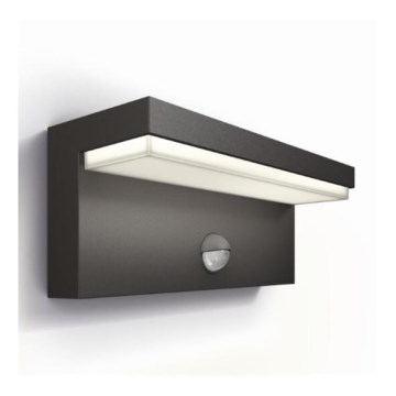 Philips - LED Kinkiet zewnętrzny z czujnikiem BUSTAN LED/3,8W/230V 2700K IP44