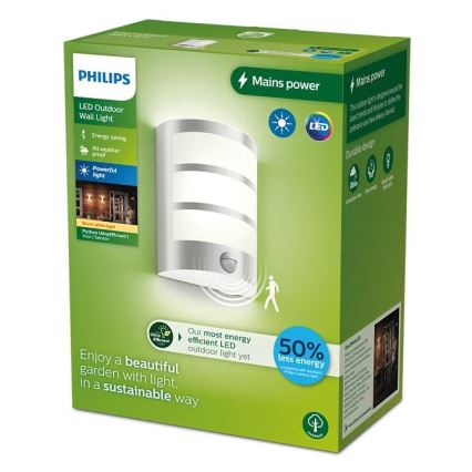 Philips - LED Kinkiet zewnętrzny z czujnikiem PYTHON LED/3,8W/230V IP44