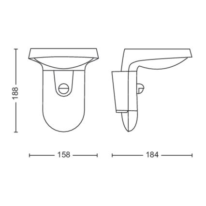 Philips - LED Kinkiet zewnętrzny z czujnikiem LED/9W/230V 2700K IP44