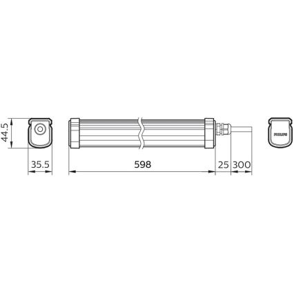 Philips - LED Lampa przemysłowa PROJECTLINE LED/17W/230V IP65