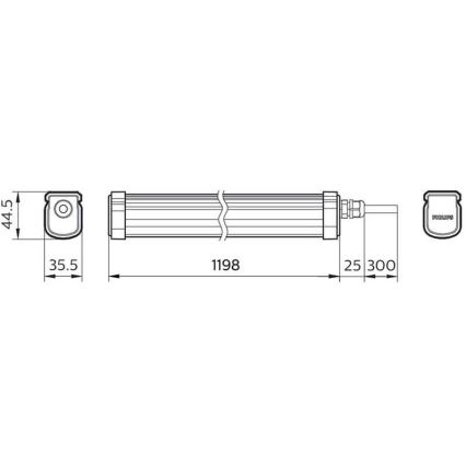 Philips - LED Lampa przemysłowa PROJECTLINE LED/34W/230V IP65