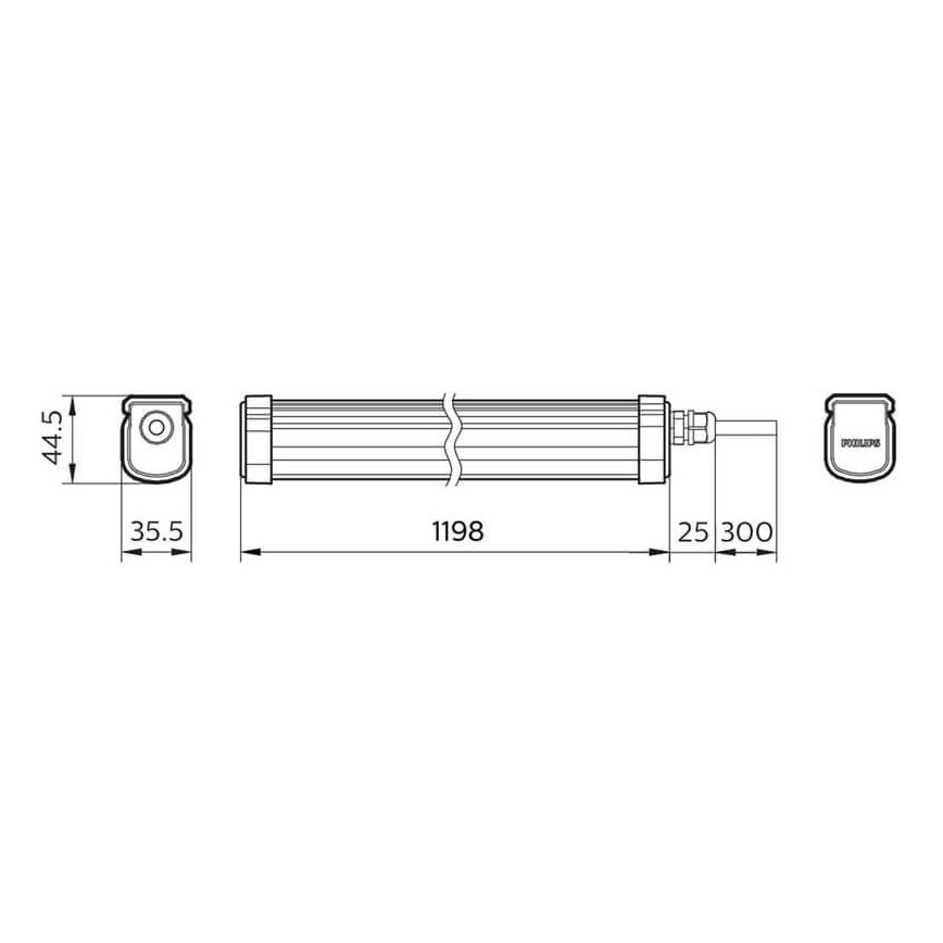 Philips - LED Lampa przemysłowa PROJECTLINE LED/34W/230V IP65