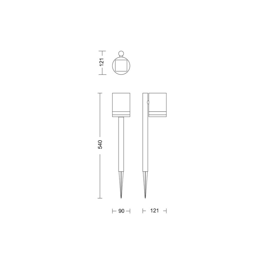 Philips - LED Lampa solarna FYCE LED/1,5W/3,7V 1200 mAh IP44