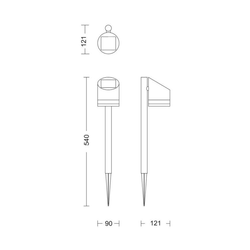 Philips - LED Lampa solarna FYCE LED/1,5W/3,7VIP44
