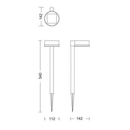 Philips - LED Lampa solarna VYNCE LED/1,5W/3,7V 1500 mAh IP44