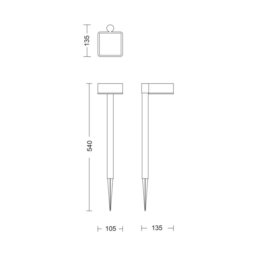 Philips - LED Lampa solarna VYNCE LED/1,5W/3,7V IP44