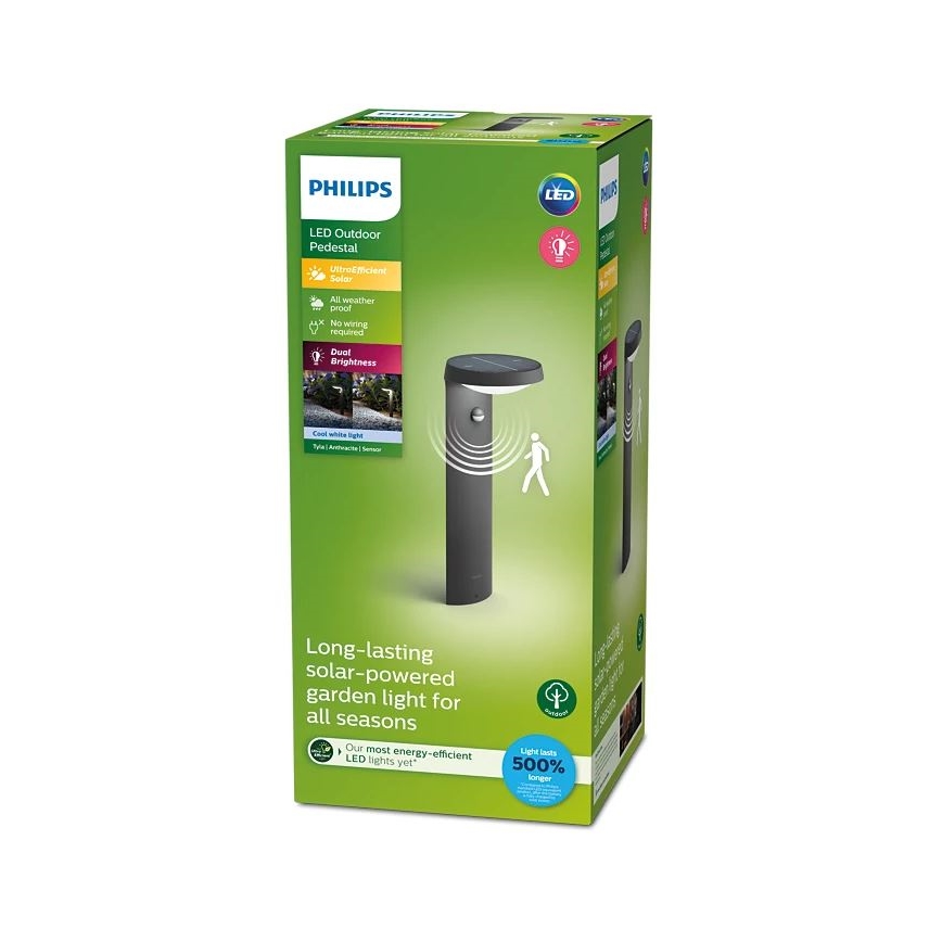 Philips - LED Lampa solarna z czujnikiem LED/1,2W/4V 4000K IP44