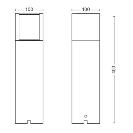 Philips - LED Lampa zewnętrzna LED/6W/12V 4000K 2700K IP44